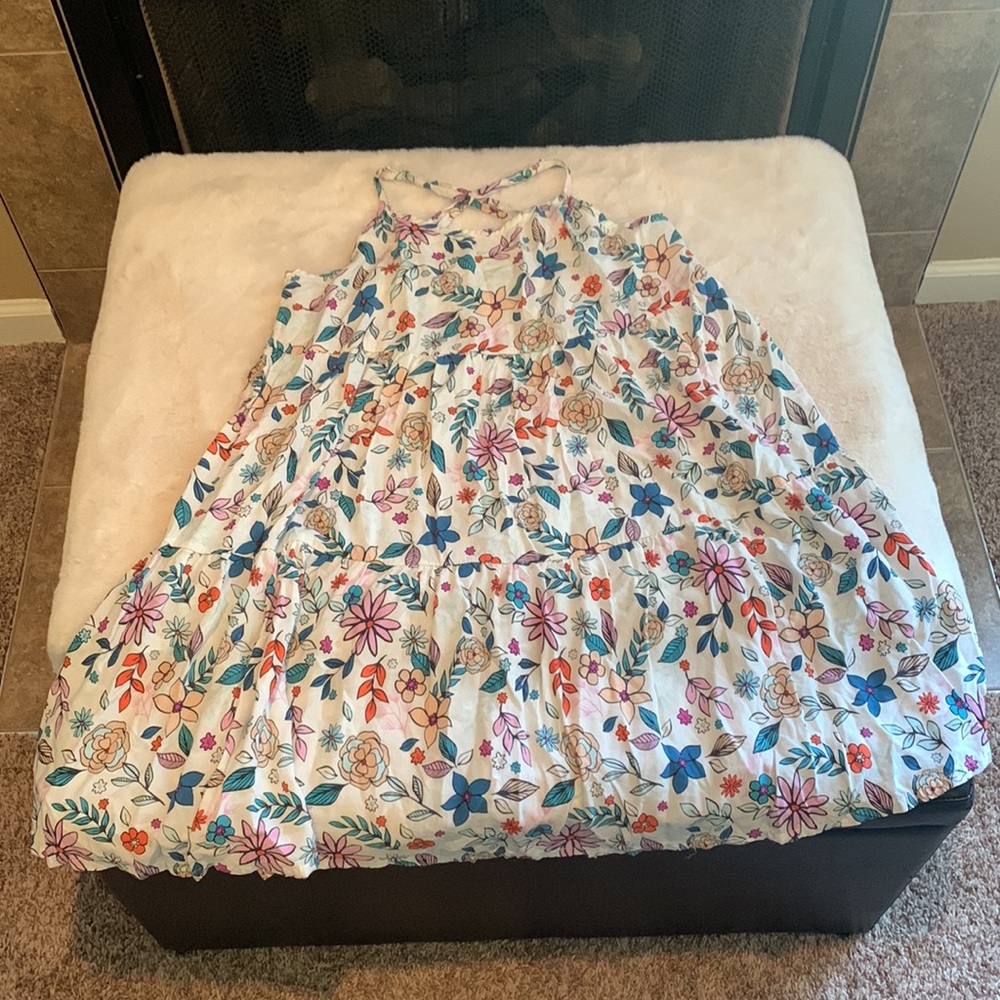 Flower Print Mini Dress - Picture 3 of 6
